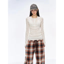 Streetwear Pink Sweater Women White Hollow Out Knitted Pullovers Fashion Korean Long Sleeve Knitwears Winter Ladies Slim Jumpers