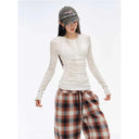 Streetwear Pink Sweater Women White Hollow Out Knitted Pullovers Fashion Korean Long Sleeve Knitwears Winter Ladies Slim Jumpers